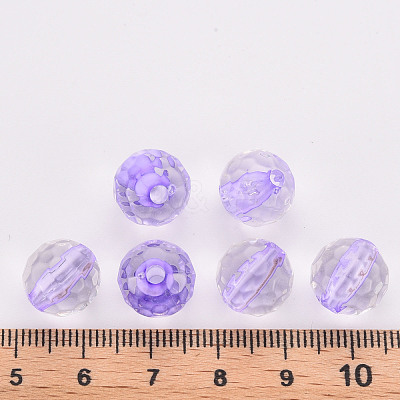 Transparent Acrylic Beads TACR-S154-10A-47-1