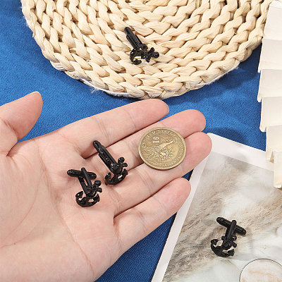 4 Pairs Alloy Cufflinks FIND-CA0011-40EB-1