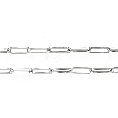 Tarnish Resistant 304 Stainless Steel Paperclip Chains CHS-F010-01F-P-1