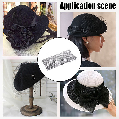 Polyester Birdcage Bridal Veil Netting AJEW-WH0471-103B-01-1