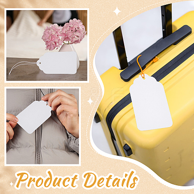 500Pcs Rectangle Paper Price Tags AJEW-UN0005-36-1