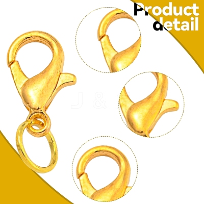 200Pcs Zinc Alloy Lobster Claw Clasps DIY-YW0010-30-1