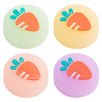 4Pcs 4 Colors Silicone Replacement Thumb Grip Caps AJEW-GF0009-67B-1