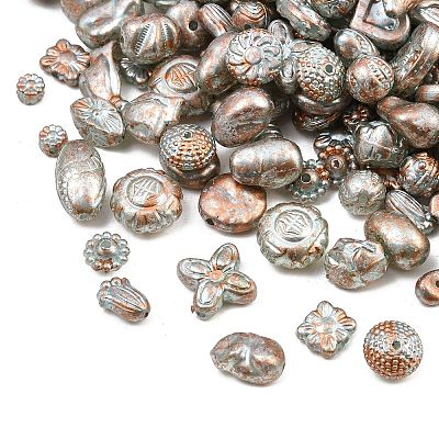 Antiqued Acrylic Beads AC-CBAAA05-01D-1