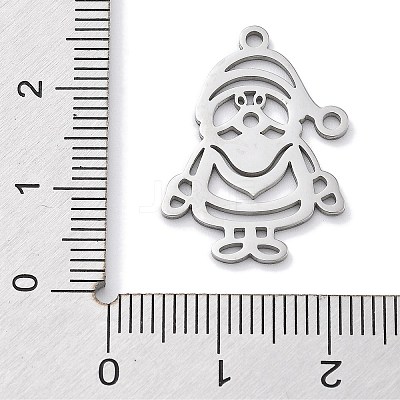 Christmas Theme Anti-Tarnish 304 Stainless Steel Pendants STAS-R003-04P-02-1