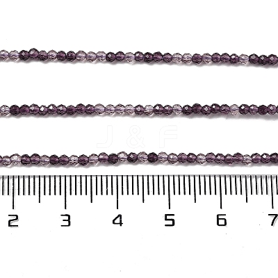 Transparent Glass Beads Strands X-GLAA-H027-01A-1