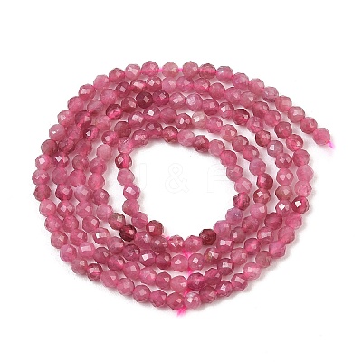 Natural Pink Tourmaline Beads Strands GG-CBA1497-A03-2mm-1