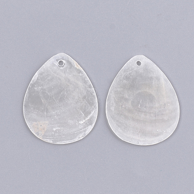 Capiz Shell Pendants SSHEL-T006-06-1