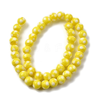 Handmade Lampwork Beads LAMP-D002-8mm-01D-1