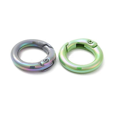 Spray Painted Alloy Spring Gate Ring X-PALLOY-H131-10-1