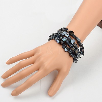 Wrap Bracelets BJEW-JB00300-06-1
