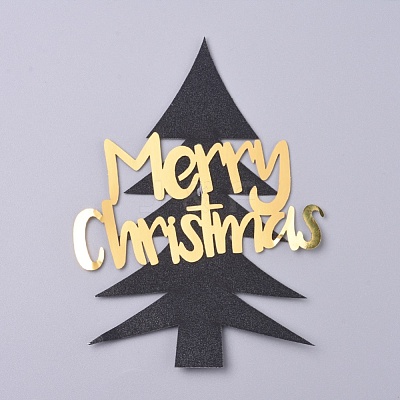 Christmas Tree Shape Christmas Cupcake Cake Topper Decoration DIY-I032-14A-1