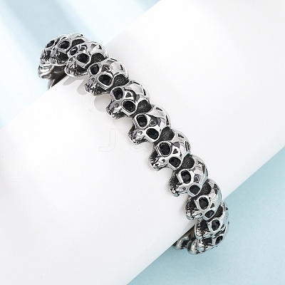 316 Surgical Stainless Steel Cuff Bangles BJEW-C142-02AS-1
