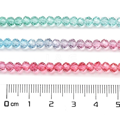 Transparent Painted Glass Beads Strands X1-DGLA-A034-T3mm-A11-1