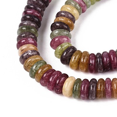 Dyed Natural White Jade Beads Strands G-T142-6mm-05C-1