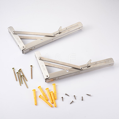 304 Stainless Steel Folding Shelf Brackets SW-TAC0001-12P-1