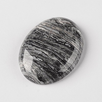 Natural Crazy Agate Oval Cabochons X-G-J329-08-13x18mm-1
