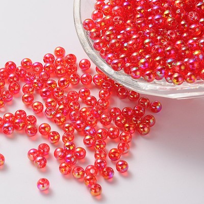 Eco-Friendly Transparent Acrylic Beads LS-PL734-3-1
