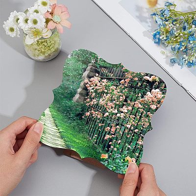 3 Sets 3 Styles MDF Board Heat Transfer Blanks Photo Frame DIY-BC0002-82-1