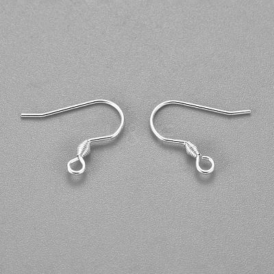 304 Stainless Steel Earring Hooks X-STAS-H436-04S-1