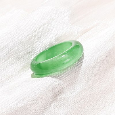 Cat Eye Finger Rings RJEW-G363-01B-02-1