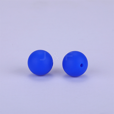 Round Silicone Focal Beads SI-JX0046A-92-1