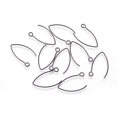 304 Stainless Steel Earring Hooks Ion Plating(IP) STAS-O119-03B-01-1