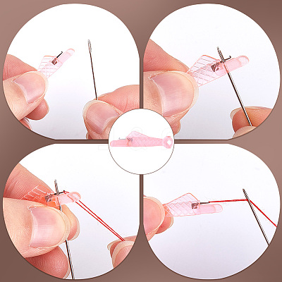 50Pcs Fish Shape Sewing Machine Needle Threaders DIY-CP0011-20B-1