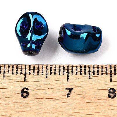 Electroplate Glass Beads Strands EGLA-T021-09N-1