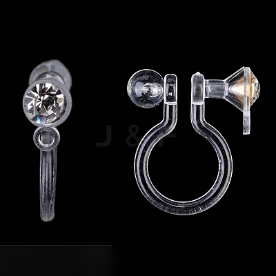 Plastic Clip-on Earring Findings KY-P007-M01-1