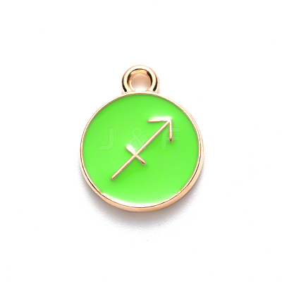 Alloy Enamel Pendants ENAM-S124-01A-06F-1