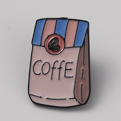 Coffee Theme Enamel Pins JEWB-TAC0015-05B-1