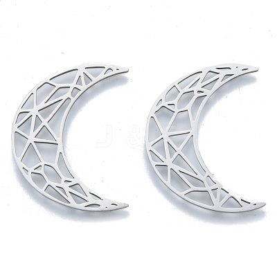 Non-Tarnish 201 Stainless Steel Filigree Joiners Links STAS-N090-LA961-1-1