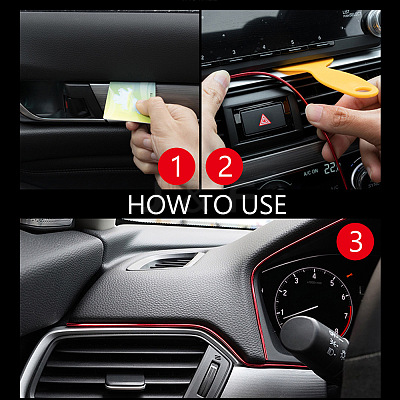 Car Interior Moulding Trim AJEW-GF0001-57A-1