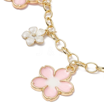 Flower & Bowknot Brass Bag Extension Chains AJEW-BA00137-1