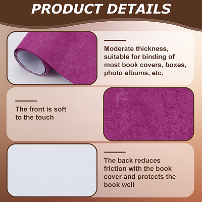 Faux Suede Book Covers DIY-WH20010-138W-06-1