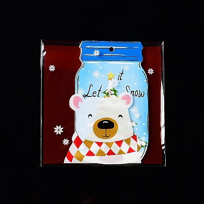 Christmas Theme Plastic Bakeware Bag ABAG-F007-04A-1