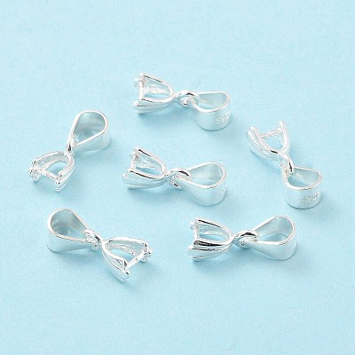 925 Sterling Silver Ice Pick Pinch Bails STER-Z001-015S-1