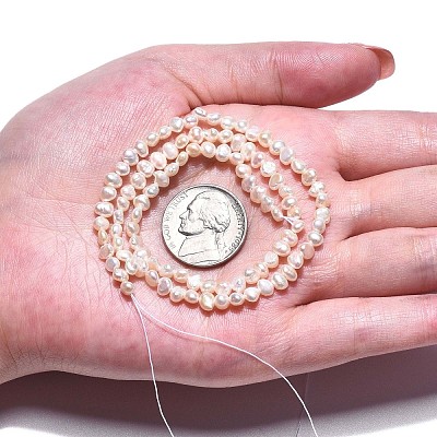 Natural Cultured Freshwater Pearl Beads Strands PEAR-N014-03A-1