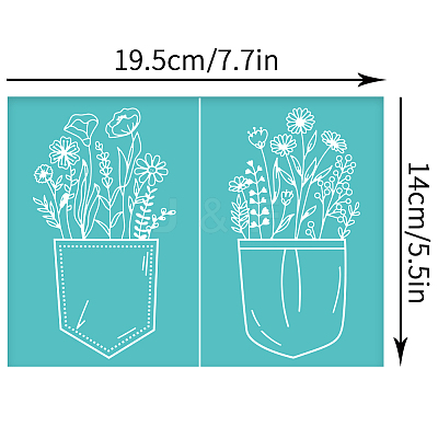 Self-Adhesive Silk Screen Printing Stencil DIY-WH0337-077-1