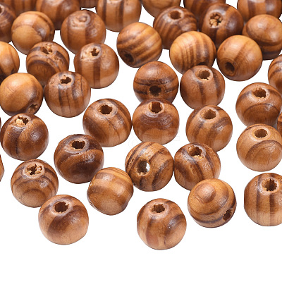 Original Color Natural Wood Beads TB611Y-10mm-LF-1