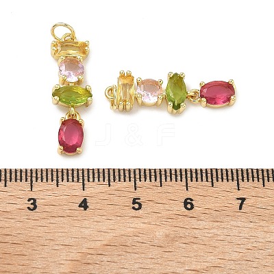 Brass Micro Pave Cubic Zirconia Pendants KK-H259-12A-G02-1