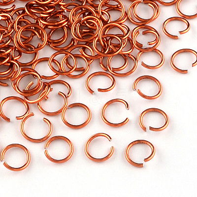 Anodized Aluminum Open Jump Rings X-ALUM-R005-0.8x6-12-1