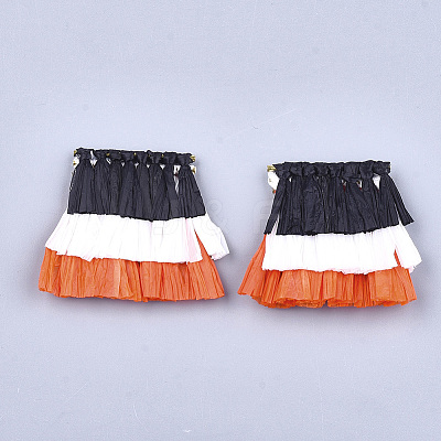 Raffia Tassel Pendant Decoration FIND-T023-07-1
