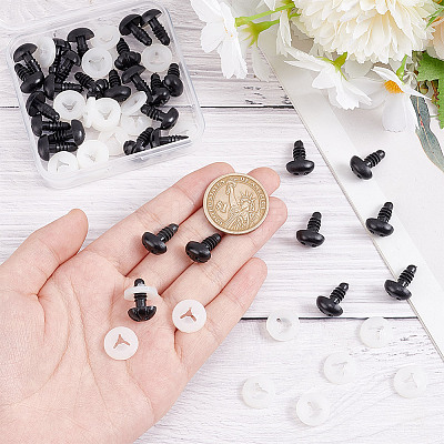 30 Sets Plastic Dog Safety Craft Noses FIND-GO0002-17D-1