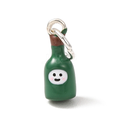 Brass Enamel Pendants KK-CBA260B-01P-1