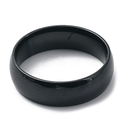 Ion Plating(IP) 304 Stainless Steel Flat Plain Band Rings STAS-I160-A-16mm-B-1