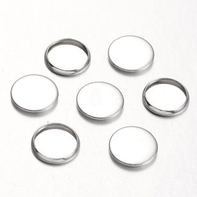 Tarnish Resistant 304 Stainless Steel Plain Edge Bezel Cups STAS-M226-03A-1