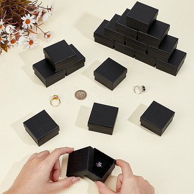 Square Cardboard Jewelry Storage Boxes CON-WH0115-35C-1