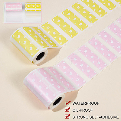 2 Rolls 2 Colors Self-Adhesive Label Pasters STIC-GF0001-06-1